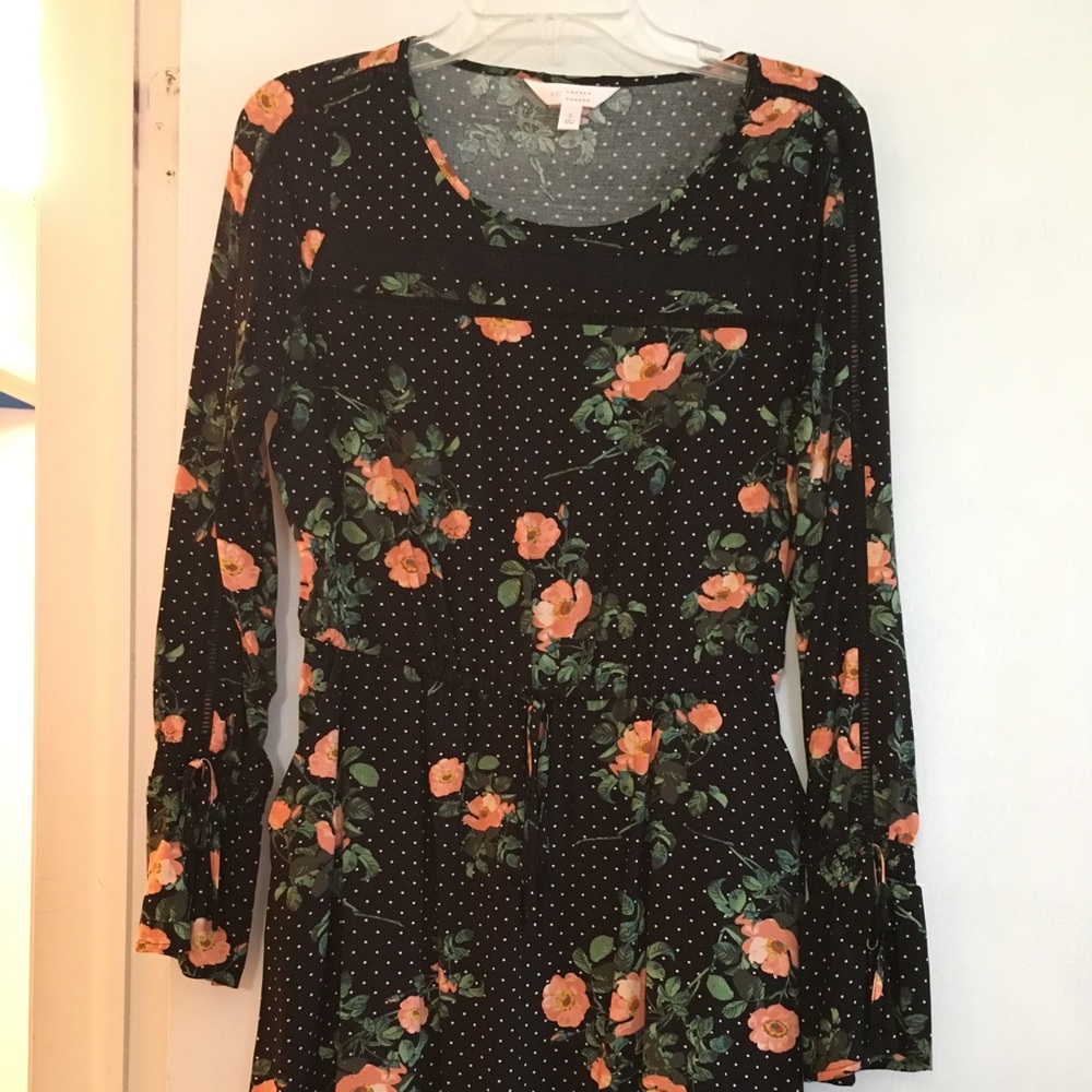 Lauren Conrad Knee Length Peasant Dress W/ POCKETS